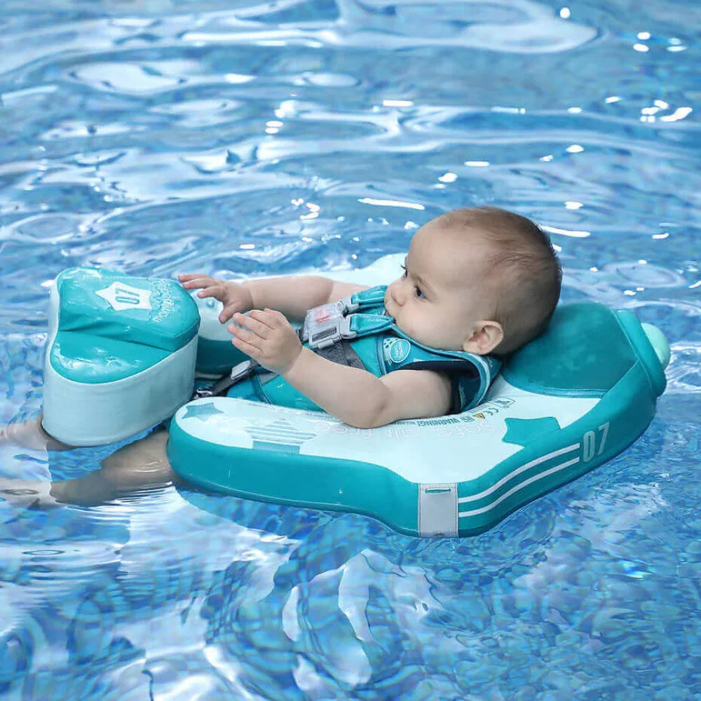 Mambobaby Airplane non-inflatable baby float with UPF 50+ canopy, 3–48 months – photo 9 of 10