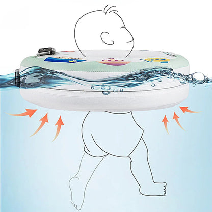 How the Mambobaby neck float supports a baby's chin and head in the water
