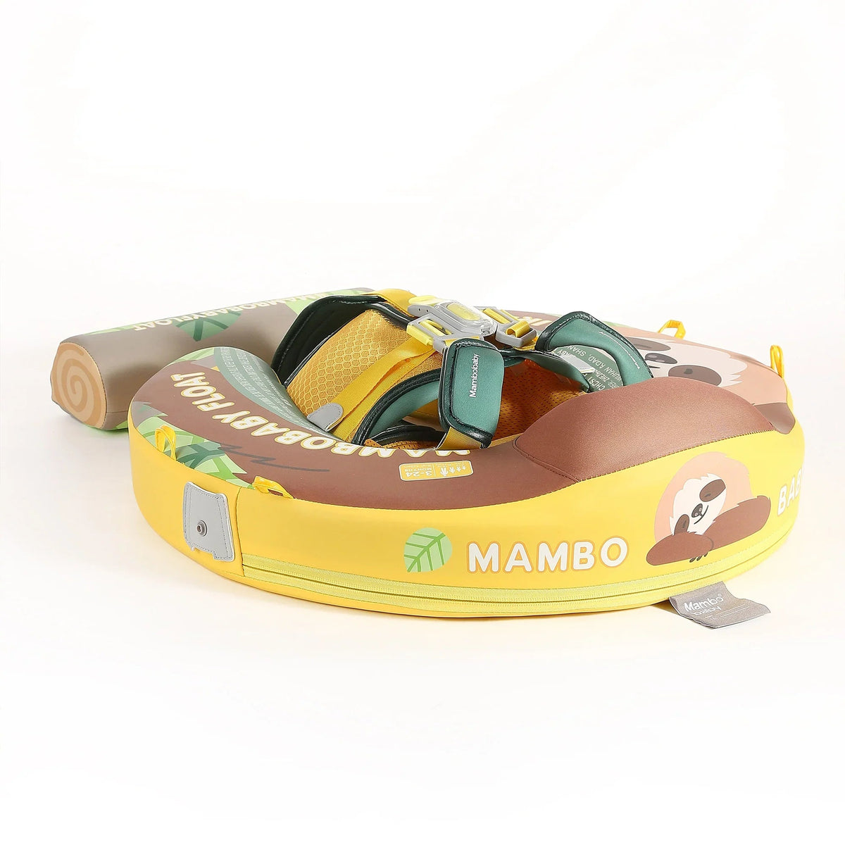 Mambobaby Sloth float seen from above with the canopy removed for indoor pools