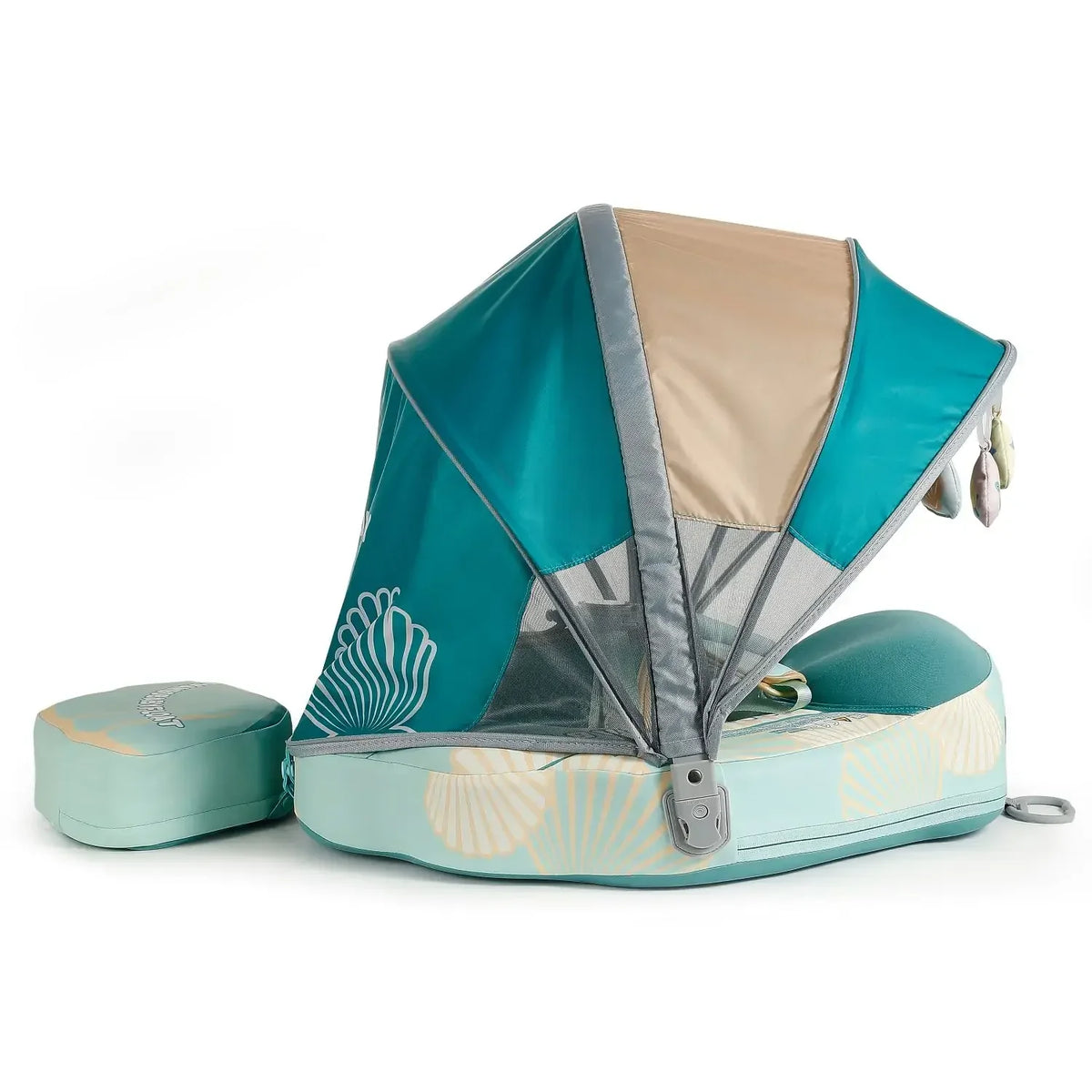 Canopy adjusted to 130 degrees for wider visibility and parent interaction.