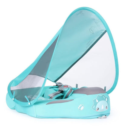 Mambobaby Dinosaur baby float in green — second colourway