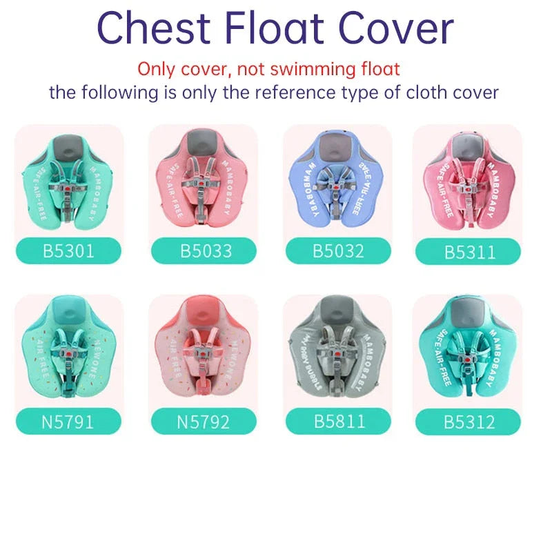 Chest float cover — fabric cover only, not a float. Chart of the designs it fits
