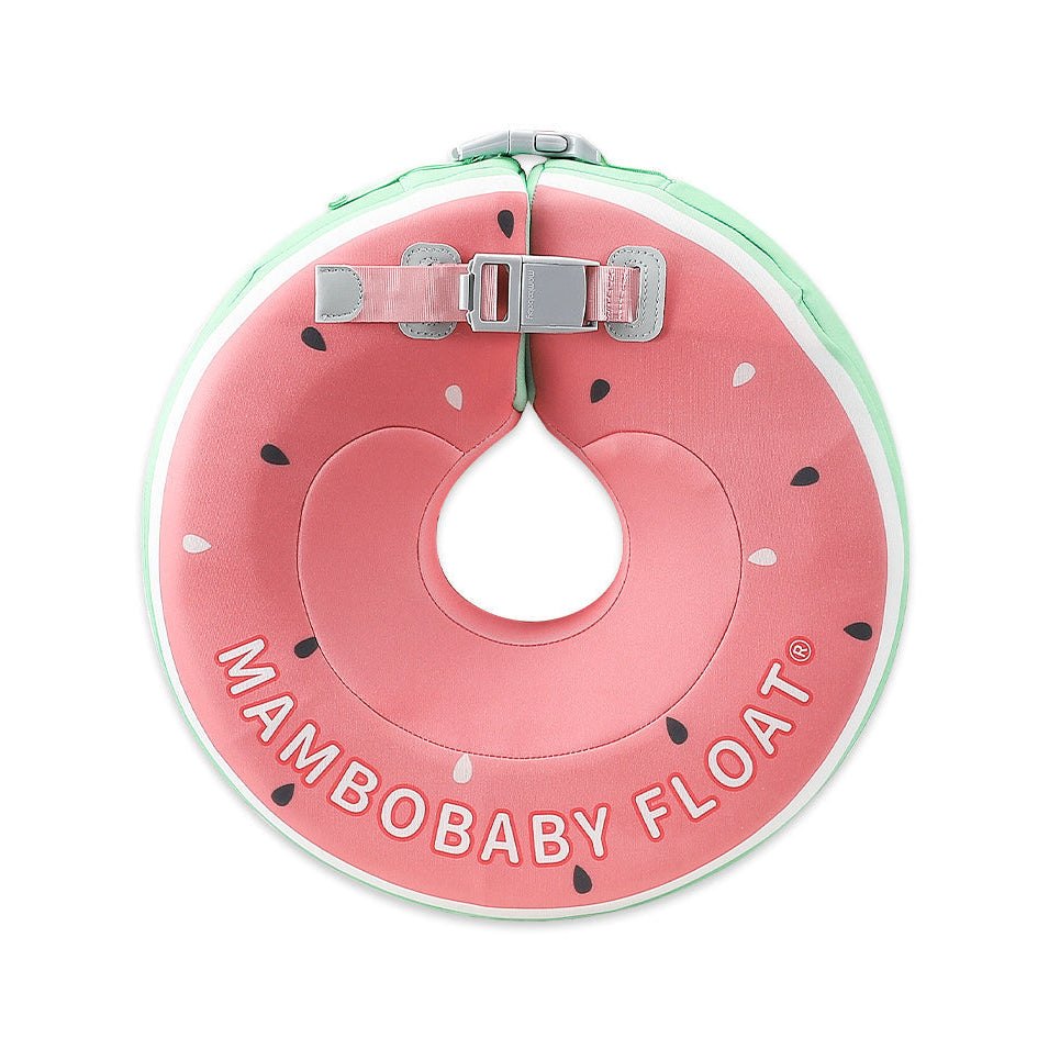 Mambobaby non-inflatable baby neck float ring, Watermelon design, 4–12 months