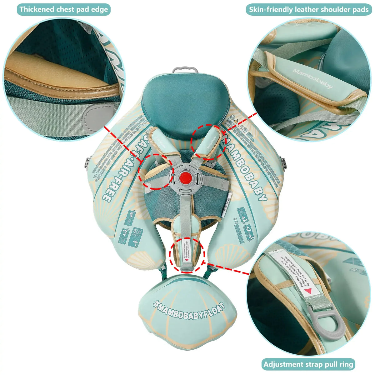 Soft waterproof material and a sturdy safety buckle